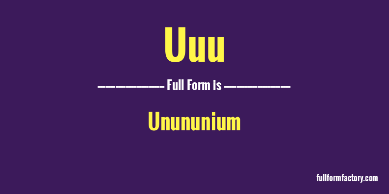 uuu-full-form