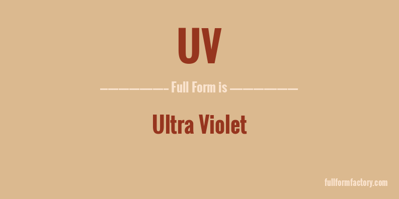 uv-full-form