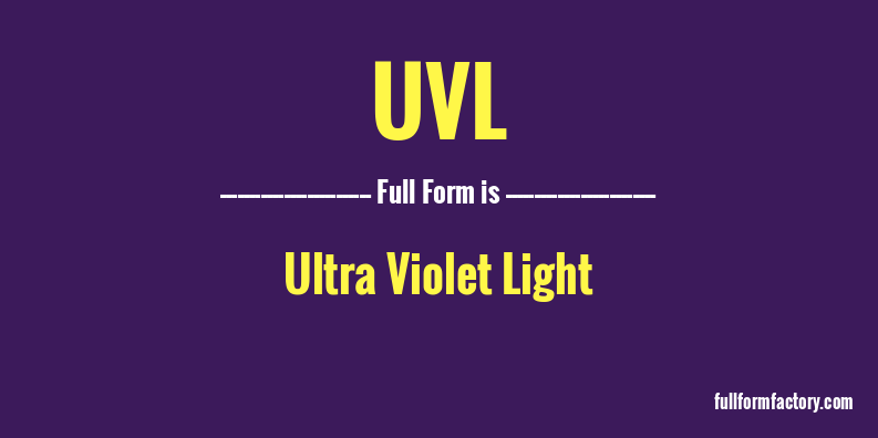 uvl-full-form