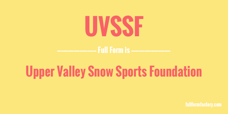 uvssf-full-form
