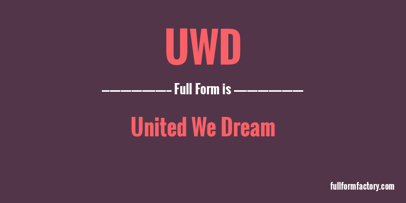 uwd-full-form
