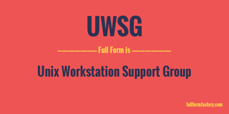 uwsg-full-form