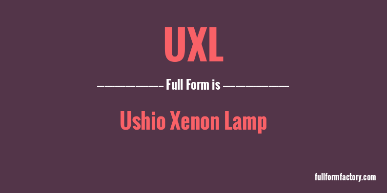 uxl-full-form
