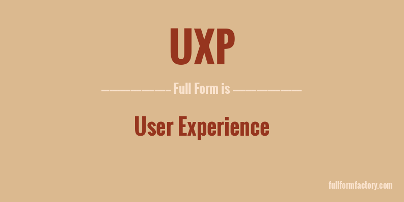 uxp-full-form
