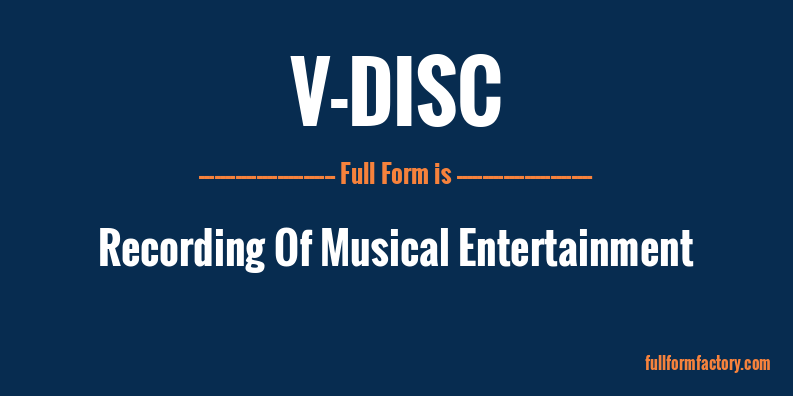 v-disc-full-form