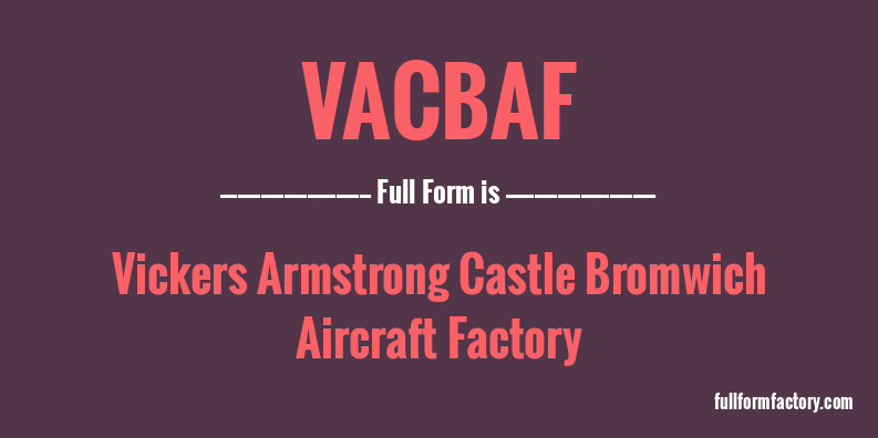 vacbaf-full-form