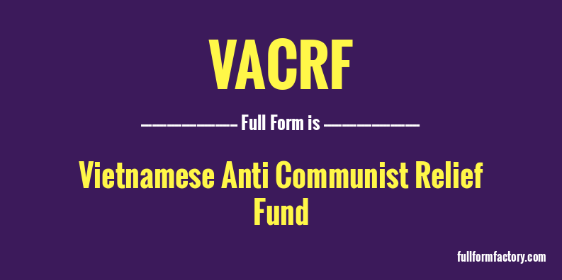 vacrf-full-form