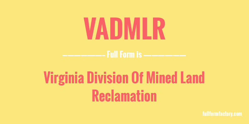 vadmlr-full-form