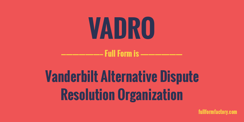 vadro-full-form