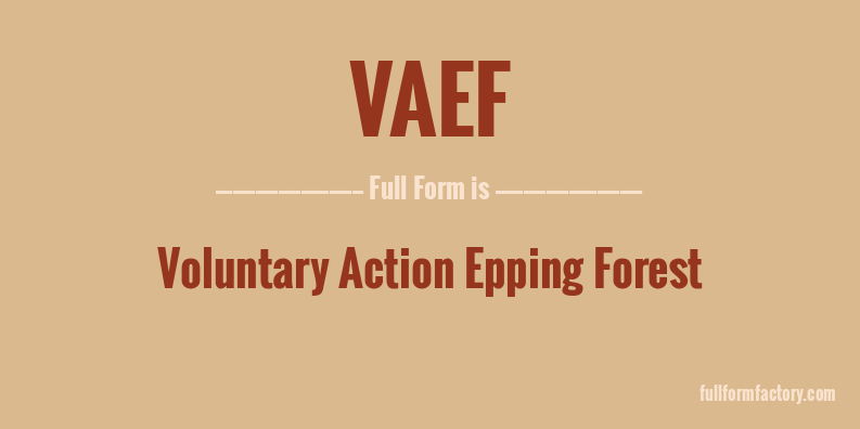 vaef-full-form