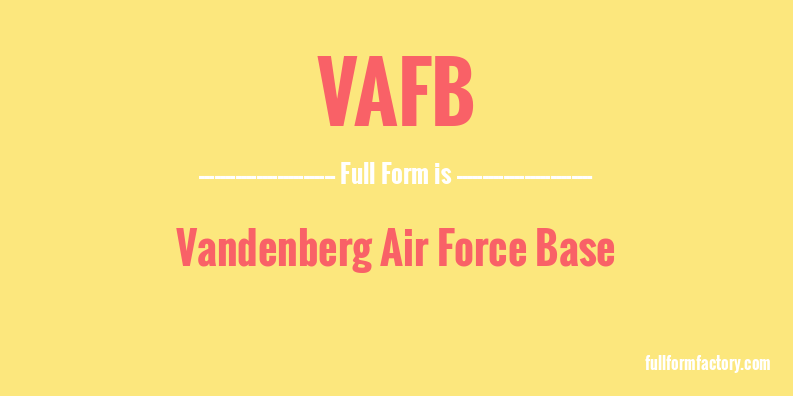 vafb-full-form