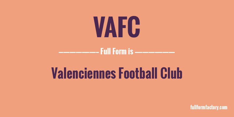 vafc-full-form