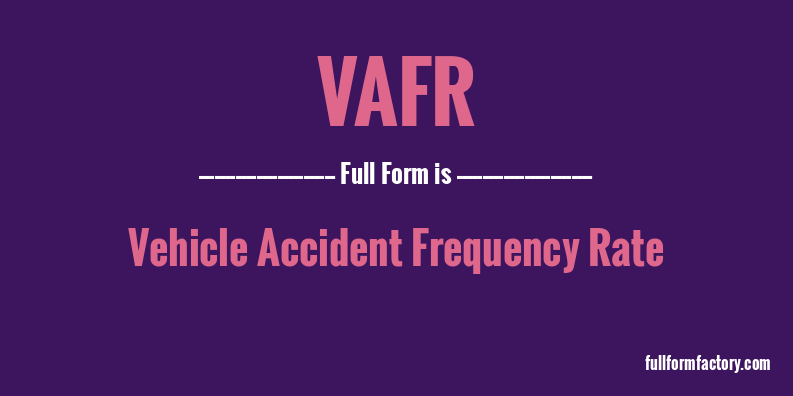 vafr-full-form
