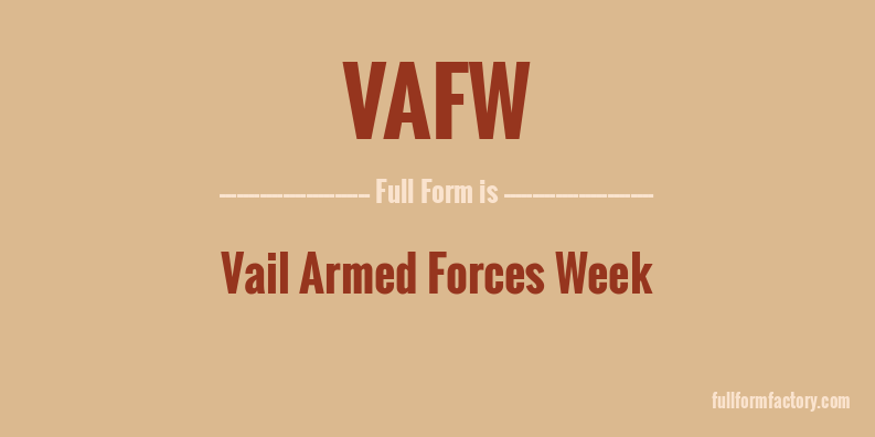 vafw-full-form