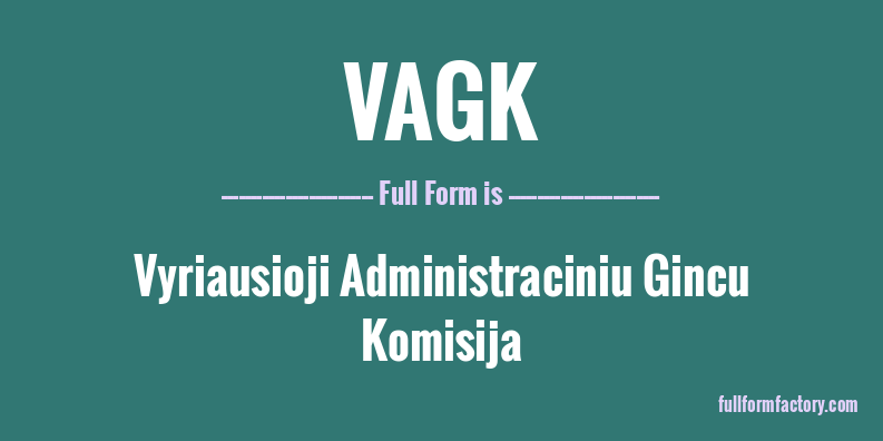 vagk-full-form