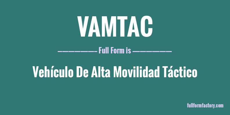 vamtac-full-form