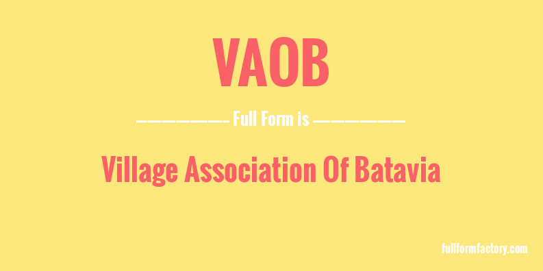 vaob-full-form