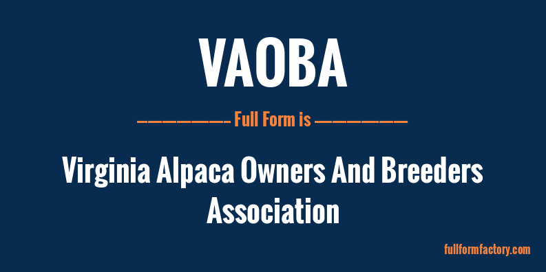 vaoba-full-form