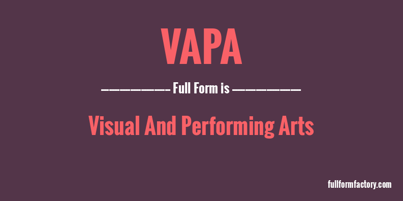 vapa-full-form