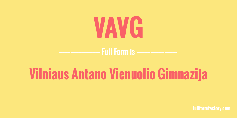 vavg-full-form