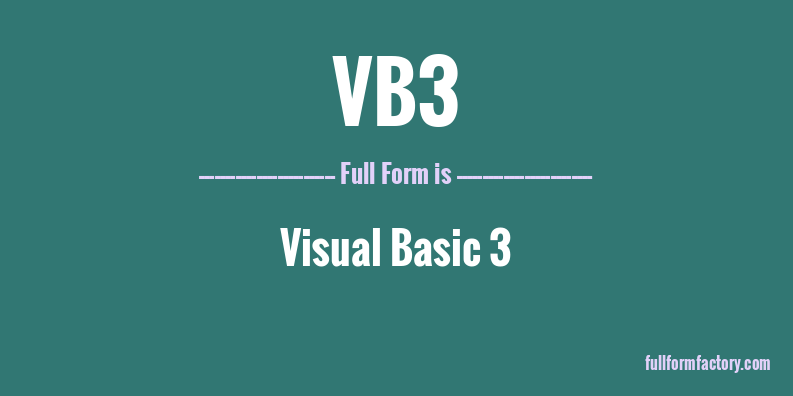 vb3-full-form