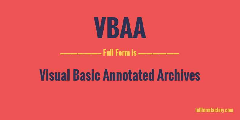 vbaa-full-form