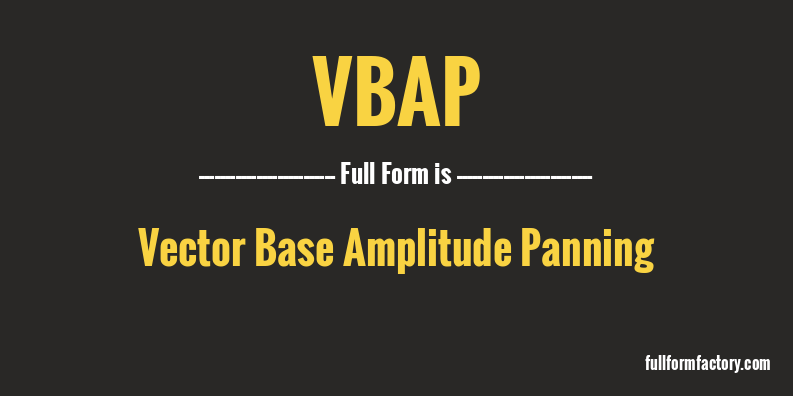 vbap-full-form