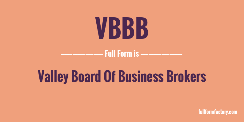 vbbb-full-form
