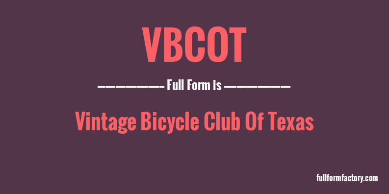 vbcot-full-form