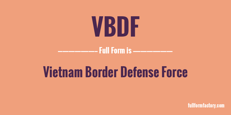 vbdf-full-form