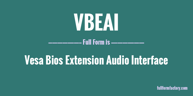 vbeai-full-form