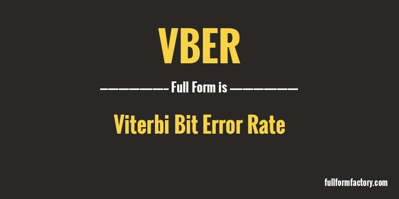 vber-full-form