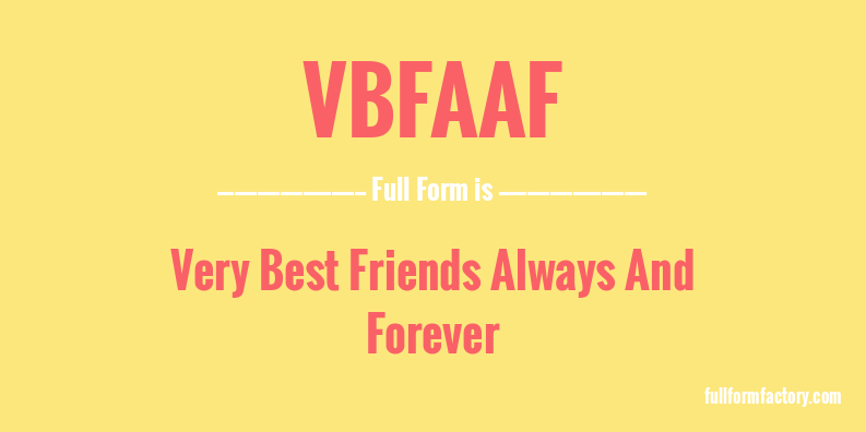 vbfaaf-full-form