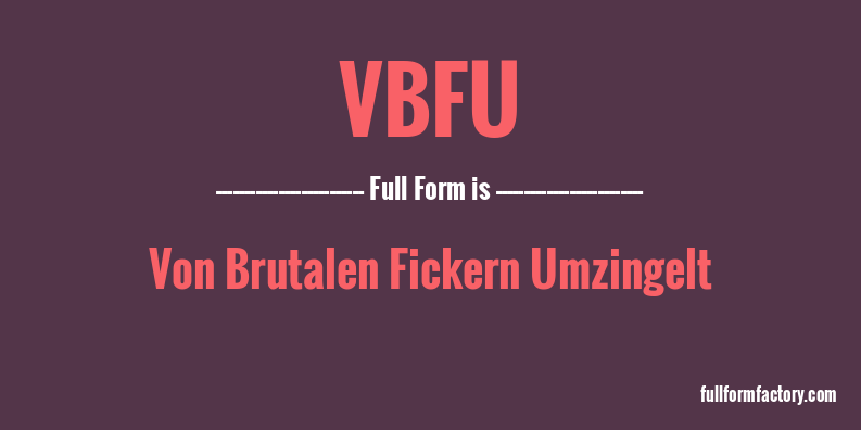 vbfu-full-form