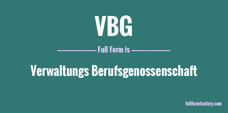 vbg-full-form