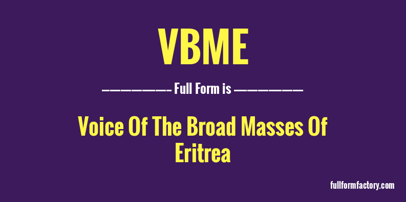 vbme-full-form