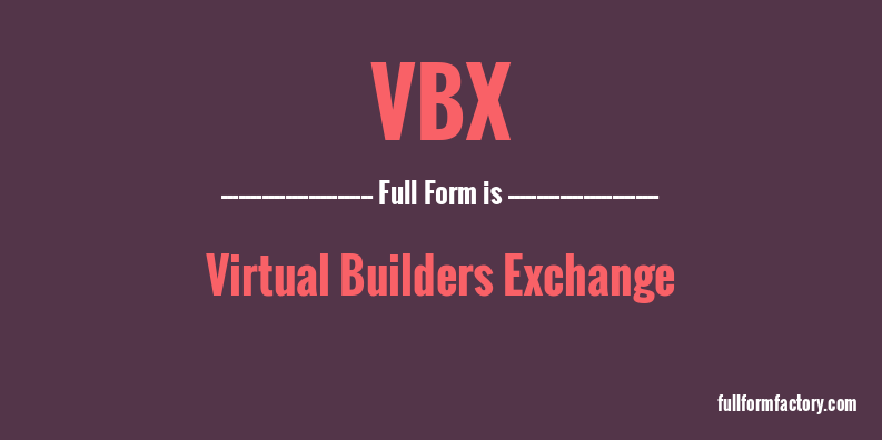 vbx-full-form