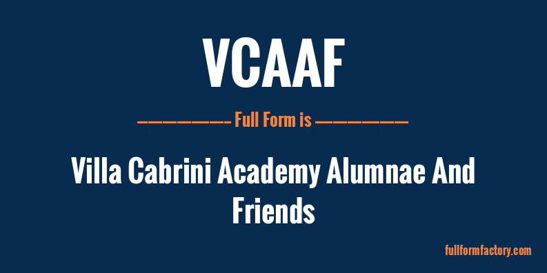 vcaaf-full-form
