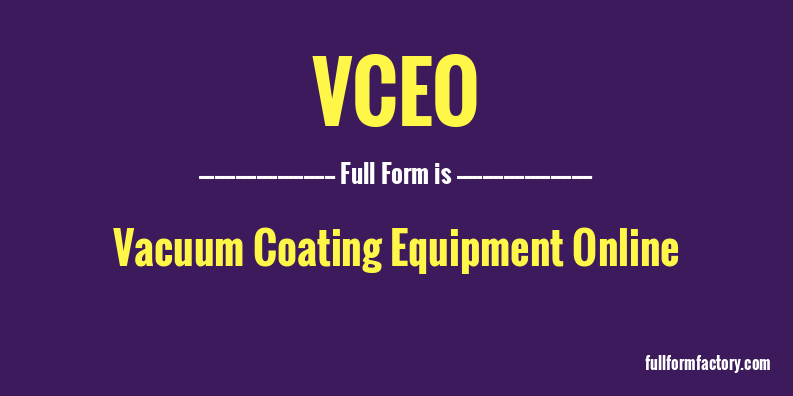 vceo-full-form