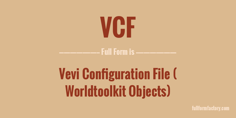 vcf-full-form