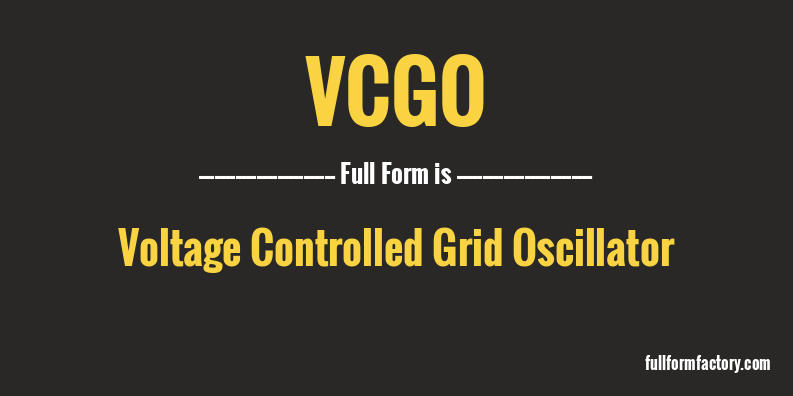 vcgo-full-form
