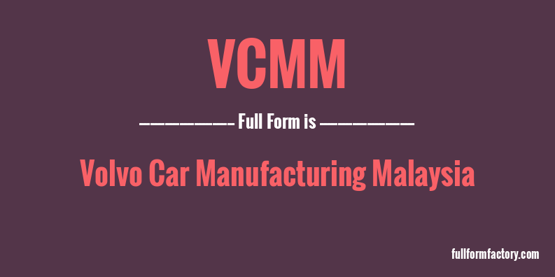 vcmm-full-form