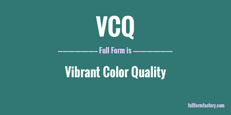 vcq-full-form