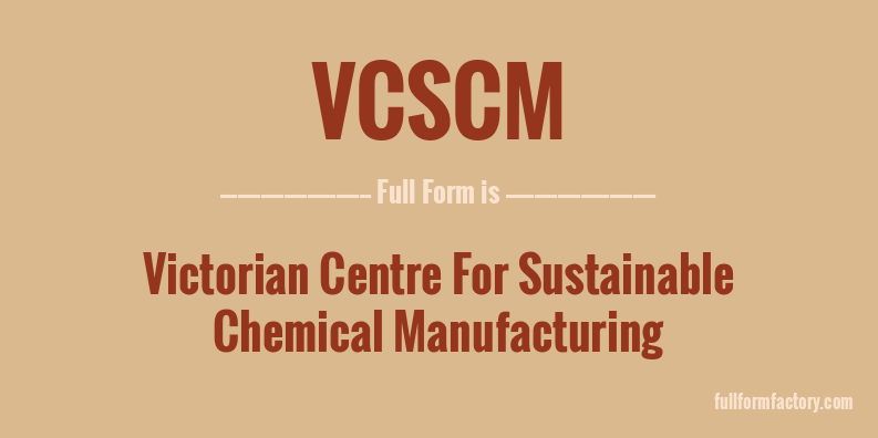 vcscm-full-form