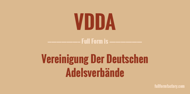 vdda-full-form