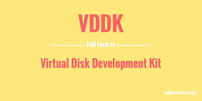 vddk-full-form