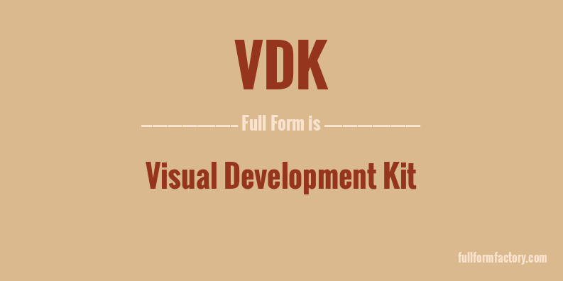 vdk-full-form