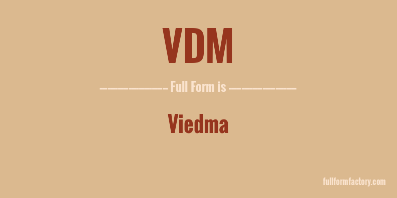 vdm-full-form