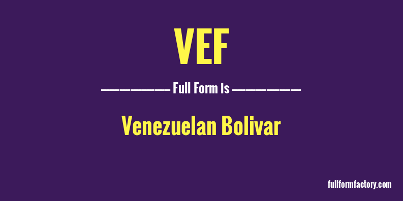 vef-full-form