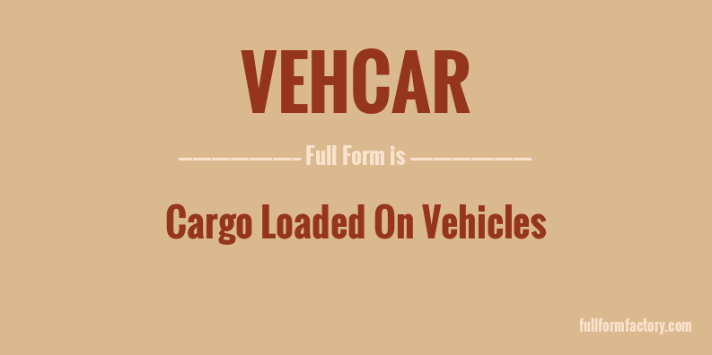 vehcar-full-form